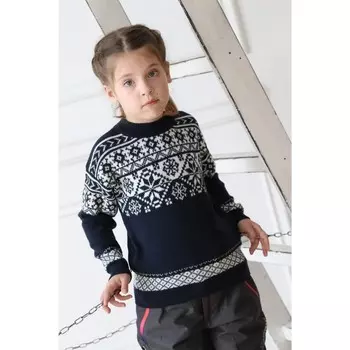 Свитер детский, размер 26, цвет синий