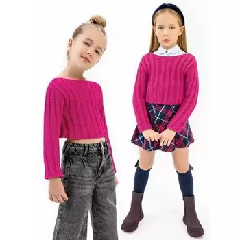 Свитер для девочки Knit Line, рост 128 см, цвет фуксия