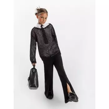 Свитер для девочки KNIT Trend, рост 152 см, цвет чёрный