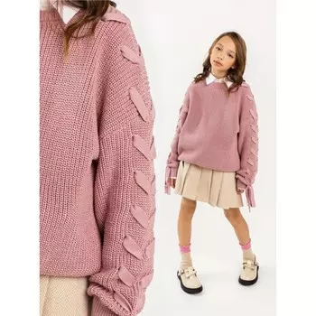 Свитер для девочки Wear, рост 128 см, цвет пудровый