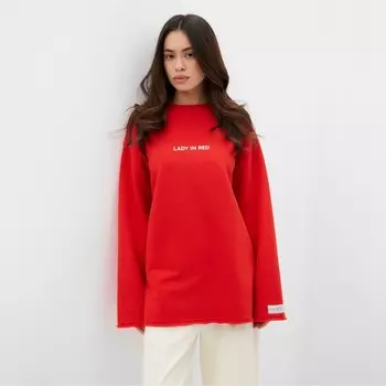 Свитшот женский MIST Cozy style, красный, размер 42