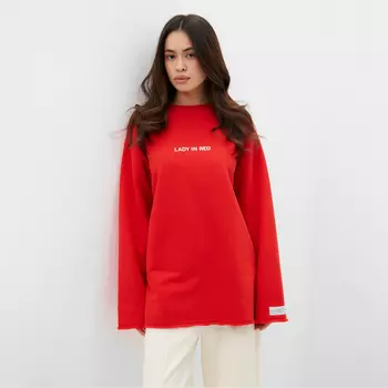 Свитшот женский MIST Cozy style, красный, размер 46
