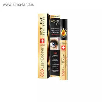 Сыворотка для ресниц 5 в 1 Eveline SOS Lash Booster, комплексная, 10 мл