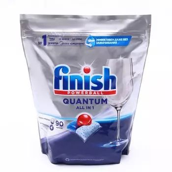 Капсулы для мытья посуды в посудомоечные машины Finish Quantum, 90 шт