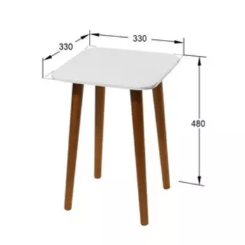 Табурет Персей, 330х330х480, белый