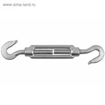 Талреп крюк-крюк, DIN 1480, М12, цинк, в упаковке 12 шт.