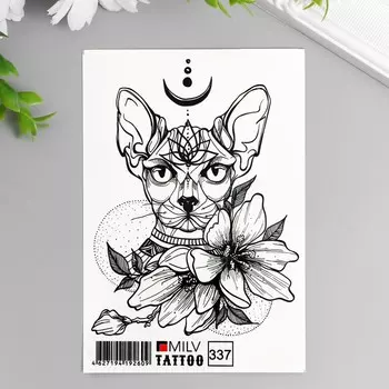 Татуировка "Кошка" 10х15 см