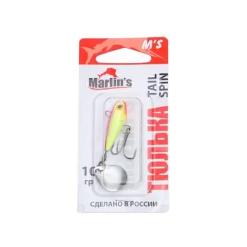 Тейл-спиннер Marlin's "ТЮЛЬКА", 6 см, 10 г, цвет 045