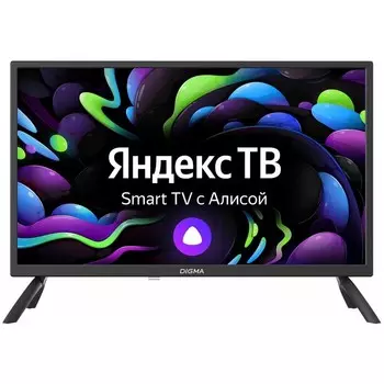 Телевизор Digma DM-LED24SBB31, 24", 1366x768, DVB-T/T2/C/S/S2, HDMI 3, USB 2, Smart TV