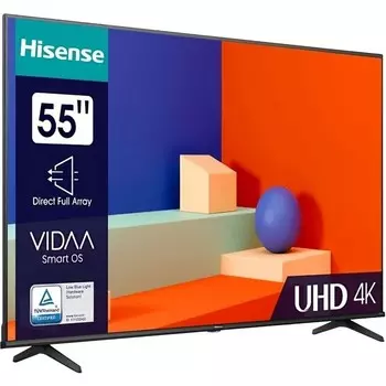 Телевизор LED Hisense 55" 55A6K черный 4K Ultra HD 60Hz DVB-T DVB-T2 DVB-C DVB-S DVB-S2 USB 102953