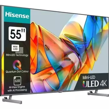 Телевизор LED Hisense 55" 55U6KQ темно-серый 4K Ultra HD 60Hz DVB-T DVB-T2 DVB-C DVB-S DVB- 102953