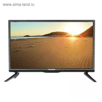 Телевизор Polarline 24PL51TC-SM, 24", 1366x768, DVB-T2, 1xHDMI, 1xUSB, SmartTV, чёрный