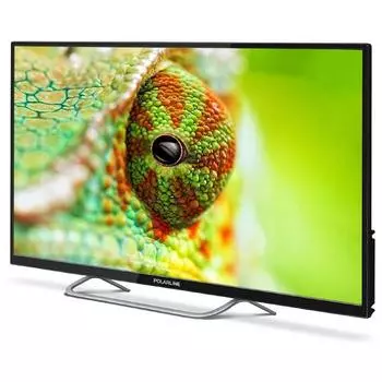 Телевизор PolarLine 39PL11TC, 39", 1366х768, DVB-T2/C, 3xHDMI, 2xUSB, чёрный