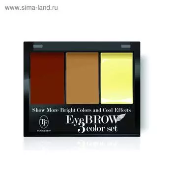 Тени для коррекции бровей с закр.воском TF Eyebrow 3 Color Set, тон 103C мягкий коричневый