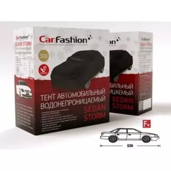 Тент SEDAN STORM F PLUS , черный/серебристый