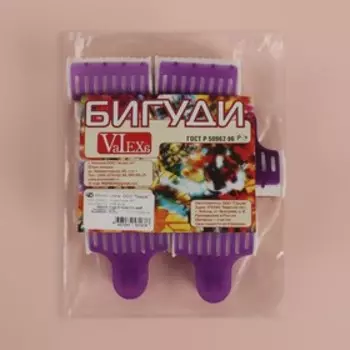 Термобигуди с крабом, d = 3,2 см, 6 шт