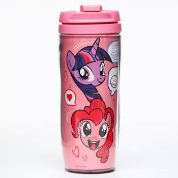 Термостакан детский со вставкой, 350 мл Like, My little pony