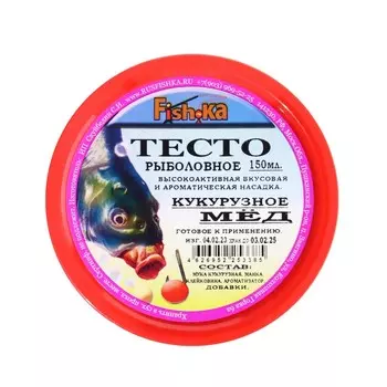 Тесто готовое кукурузное Fish.ka, мёд, 150 мл