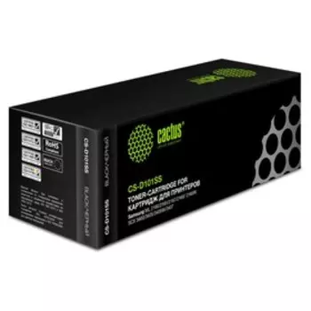 Тонер Картридж Cactus CS-D101SS черный для Samsung ML-2160/2165/2167/2168/SCX-3400/3405 (1500стр.)