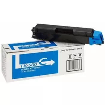 Тонер Картридж Kyocera 1T02KTCNL0 TK-580C голубой для Kyocera FS-C5150DN (2800стр.)