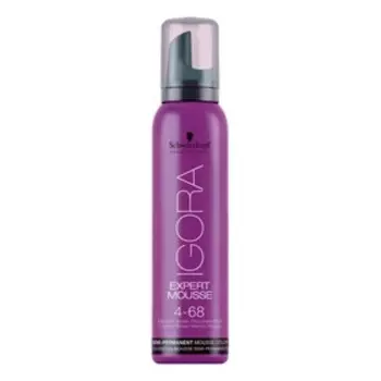 Тонирующий мусс Igora Expert Mousse, тон 4-68, средний коричневый шоколадный красный, 100 мл