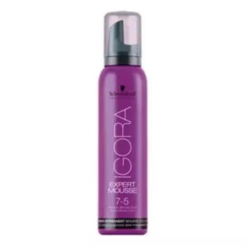 Тонирующий мусс Igora Expert Mousse, тон 7-5, средний русый золотистый, 100 мл