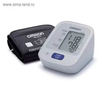 Тонометр OMRON M2 Basic HEM-7121-ARU, автоматический, манжета 22-32 см, с адаптером