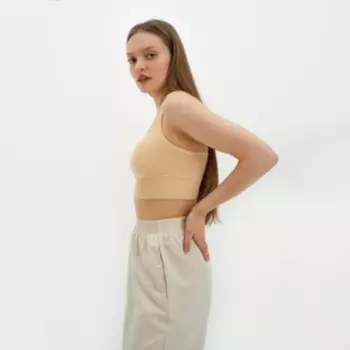 Топ женский Collorista, цвет бежевый, размер 42-44