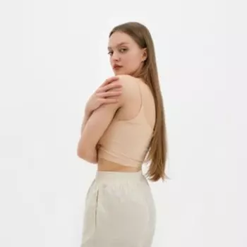 Топ женский Collorista, цвет бежевый, размер 42-44