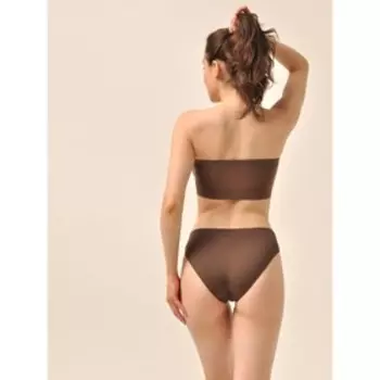 Топ женский Top bandeau, размер M/L, цвет тёмно-коричневый