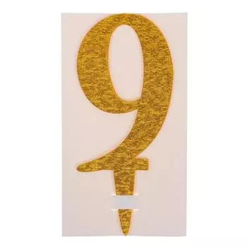 Топпер для торта «9», акрил, МИКС