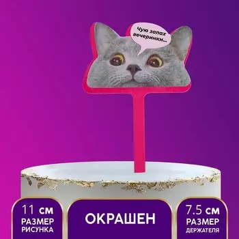 Топпер акрил «Чую запах вечеринки»