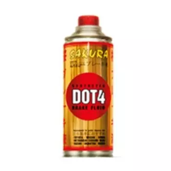Тормозная жидкость, SAKURA DOT 4, 455 г