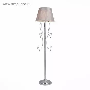 Торшер AZZURRO 40Вт Е14 хром 38x38x154см