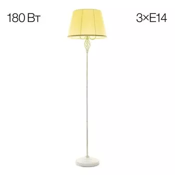 Торшер Citilux «Вена» CL402923, 42х42х164 см, 3х60Вт, E27, цвет белый