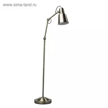 Торшер "Хоф" 1x40W E27 античная бронза 26x26x160см