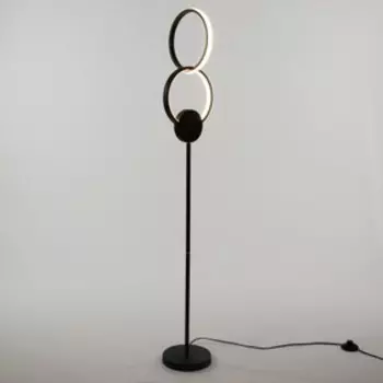 Торшер «Кольца» LED 22 Вт 3000-6000К черный 2222132 см