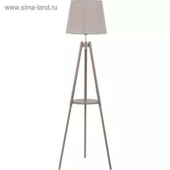 Торшер lozano 1x60Вт Е27 серый, хром 40x40x148см