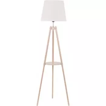 Торшер lozano 1x60Вт E27, светлое дерево 40x40x148 см