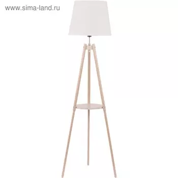 Торшер lozano 1x60Вт E27, светлое дерево 40x40x148 см