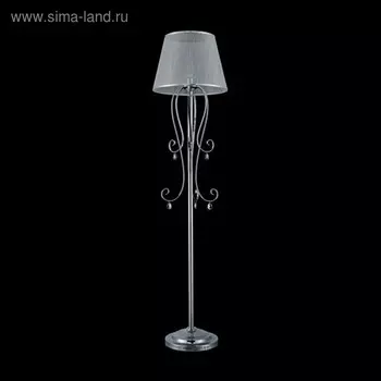 Торшер Simone 1x40Вт E14 хром 38x38x153,9см