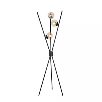 Торшер St Luce. SL549.505.03. Stampo. 3х40 Вт, E27, 58х58х160 см, цвет чёрный