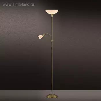 Торшер TREND 2x40Вт+100Вт E14+E27 бронза
