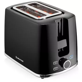 Тостер BRAYER 2108BR, 930 Вт, 7 режимов, 2 тоста
