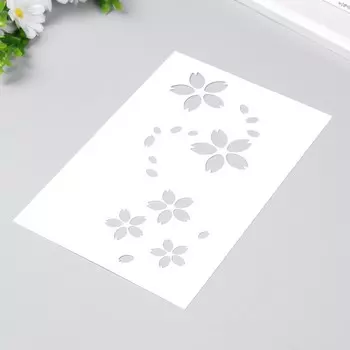 Трафарет "Цветочки" 24х16 см