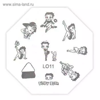 Трафарет металлический для стемпинга LO-11