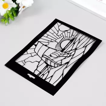 Трафарет "Витраж "Корабль1" 14,5х20см