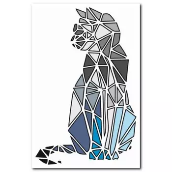 Трафарет-витраж "Кот" 16х24 см
