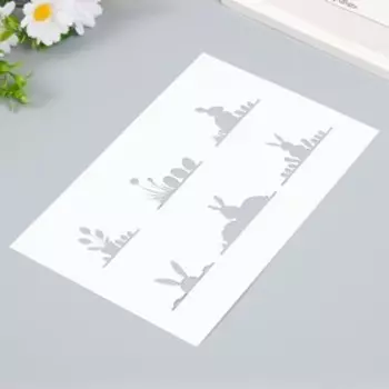Трафарет "Зайчики" 16х24 см