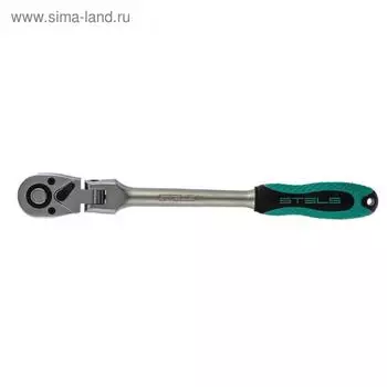 Трещотка Stels 14046, 1/2", 72 зубца, шарнирная, с быстрым сбросом